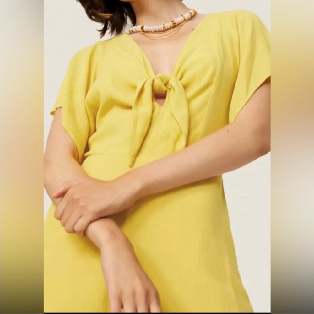 Louna Romper Yellow New Without Tags Cute Size Large Tie